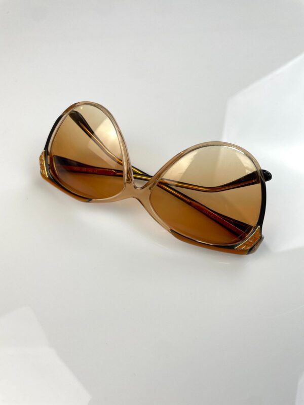 STUNNING! 1970S-80S MADE IN ITALY CUSTOM OMBRE TINTED DEADSTOCK GUCCI SUNGLASSES
