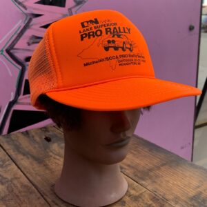 Photo detail:NEON! DEADSTOCK LAKE SUPERIOR PRO RALLY 1995 SNAPBACK MESH TRUCKER HAT
