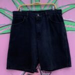 1990S PERFECT FADED BLACK DENIM SHORTS – JORTS