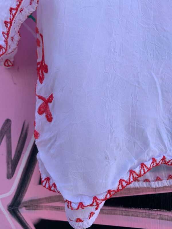SHEER PAPER THIN EMBROIDERED RAYON TUNIC
