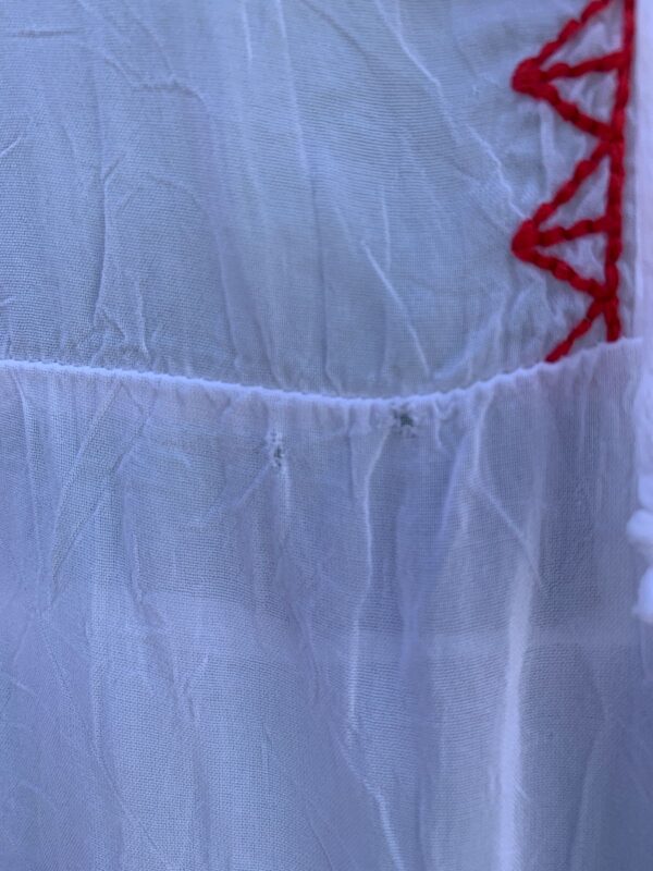 SHEER PAPER THIN EMBROIDERED RAYON TUNIC