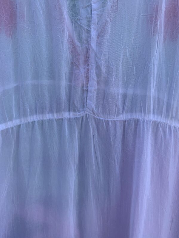 SHEER PAPER THIN EMBROIDERED RAYON TUNIC