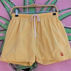 Photo detail:1980S-90S NAUTICA BRUSHED COTTON SWIM SHORTS - MADE IN TIAWAN