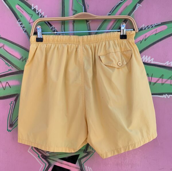 1980S-90S NAUTICA BRUSHED COTTON SWIM SHORTS - MADE IN TIAWAN