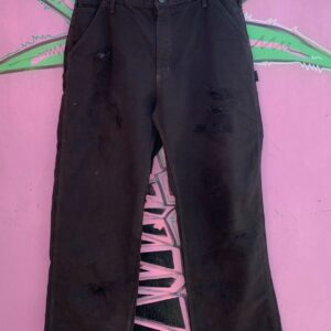 Photo detail:NICE! PERFECTLY DISTRESSED ESPRESSO BROWN CARHARTT WORKWEAR PANTS