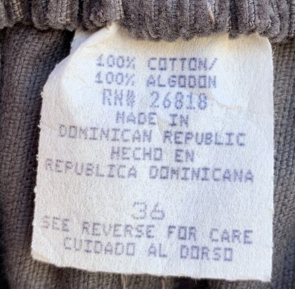NOS DEADSTOCK 1980S RETRO CORDUROY SHORTS WELT PATCH POCKETS