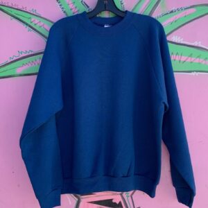 Photo detail:NICE! DEADSTOCK SOLID RAGLAN CREWNECK SWEATSHIRT