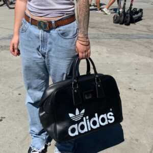 Photo detail:AS-IS PETER BLACK 1970’S ADIDAS TRAVEL BAG GYM SPORT