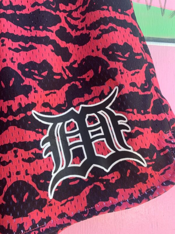 FUN! WILD PRINT MESH JERSEY ATHLETIC SHORTS
