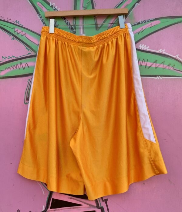 1990S | Y2K LOS ANGELES LAKERS SATIN BASKETBALL SHORTS - MADE IN KOREA