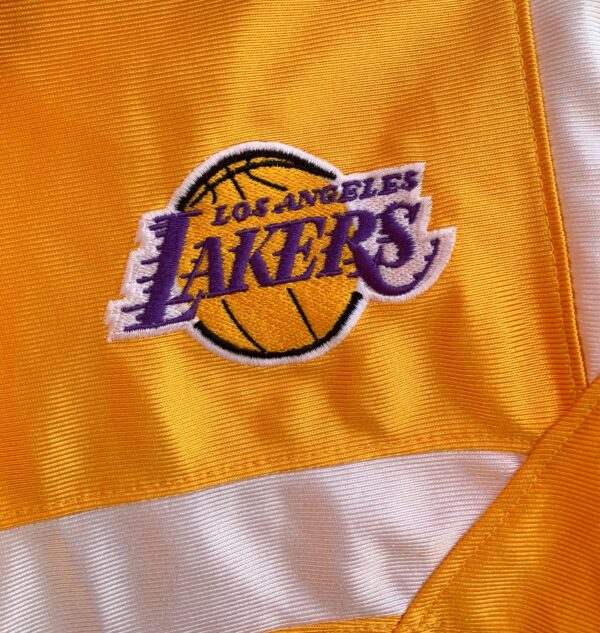 1990S | Y2K LOS ANGELES LAKERS SATIN BASKETBALL SHORTS - MADE IN KOREA