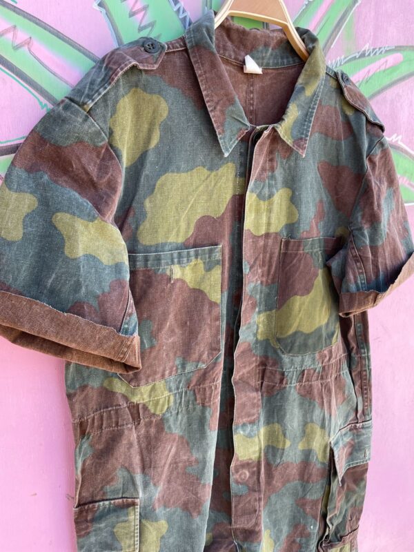 *AS-IS* FADED DARK CLOUD CAMO COVERALL SHORTS *CUT!