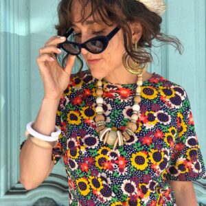 Photo detail:FUNKY OVERSIZED MIXED BEADED BAUBLE NECKLACE