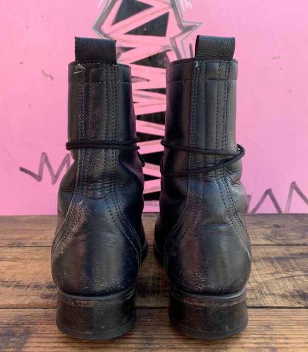 AS-IS RAD! DISTRESSED NAVY BLUE LEATHER ROPER BOOTS