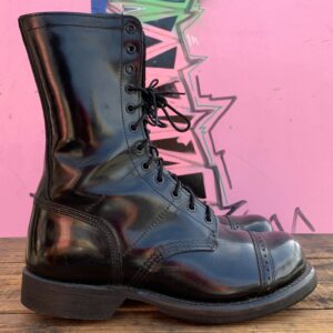 Photo detail:LEATHER LACE UP PARATROOPER BOOTS W/ BOX
