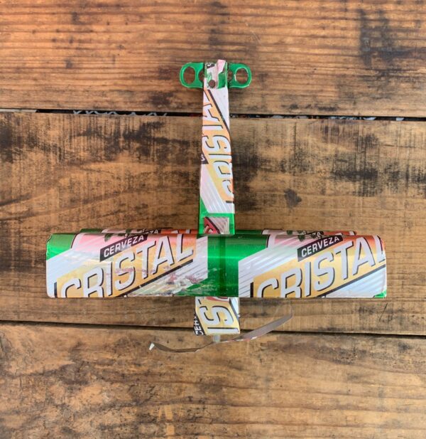 METAL BEER CAN TOY AIRPLANE