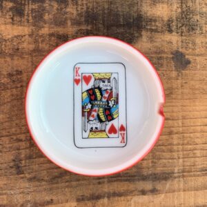 Photo detail:KING OF HEARTS CERAMIC MINI ASHTRAY