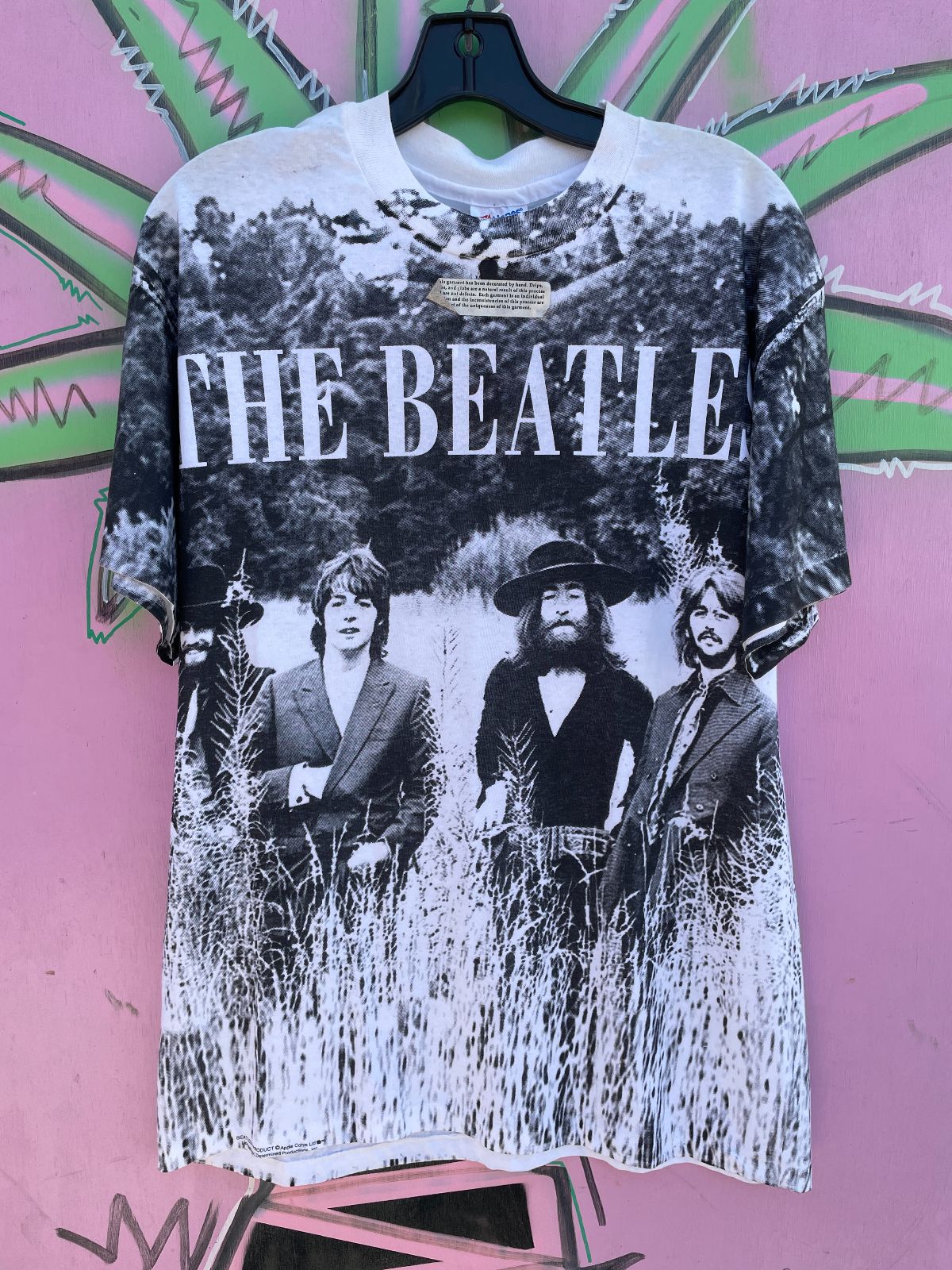 DEADSTOCK BEATLES IN THE FIELD ALL OVER PRINT T-SHIRT NWT