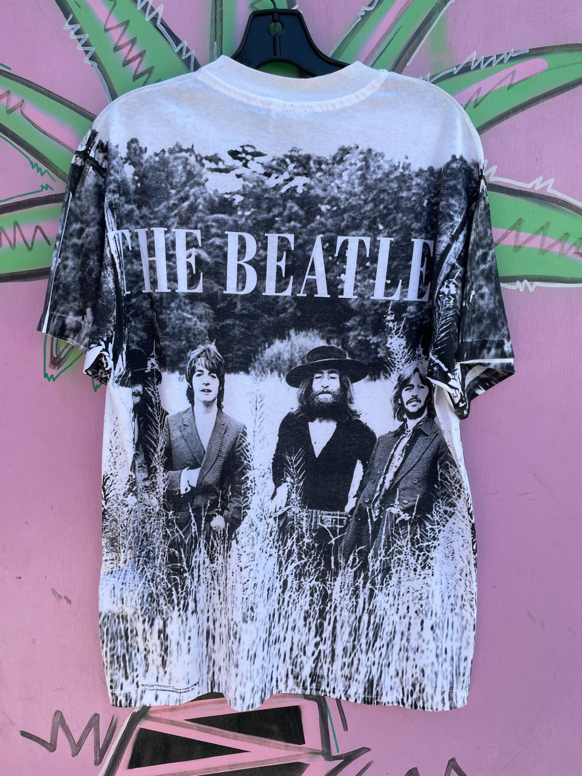 DEADSTOCK BEATLES IN THE FIELD ALL OVER PRINT T-SHIRT NWT