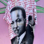 *AS-IS* 1990S DEADSTOCK AOP ALL OVER PRINT MARTIN LUTHER KING I HAVE A DREAM  T-SHIRT