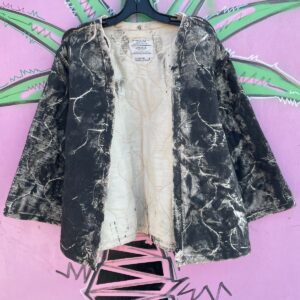 Photo detail:COOL! PAINTED QUILTED COTTON BLEND FIREMANS COAT LINER JACKET