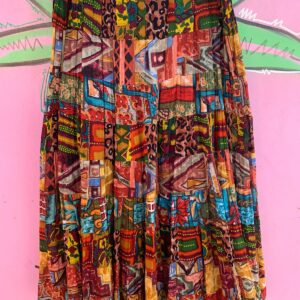 Photo detail:1990S HIPPY PRINTED INDIA COTTON MAXI SKIRT
