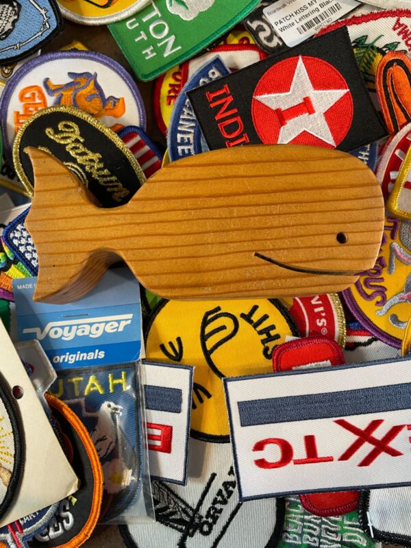 AS-IS WOODEN WHALE PENCIL HOLDER