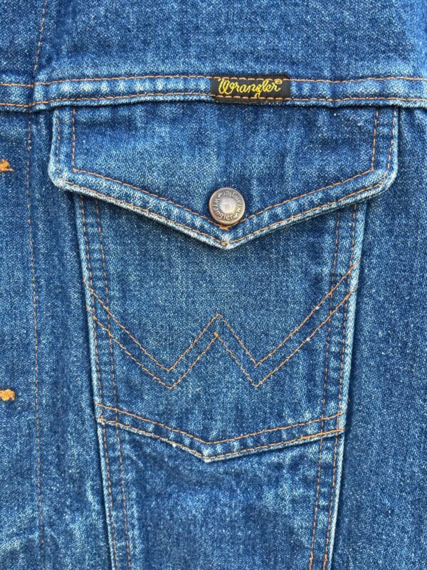 1980S TRUCKER FOUR POCKET WESTERN DENIM JACKET