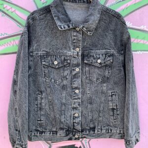 Photo detail:BLACK ACID WASH DENIM JACKET