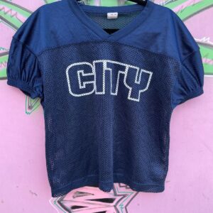 Photo detail:CITY PRINTED CROPPED MESH PRACTICE FOOTBALL JERSEY