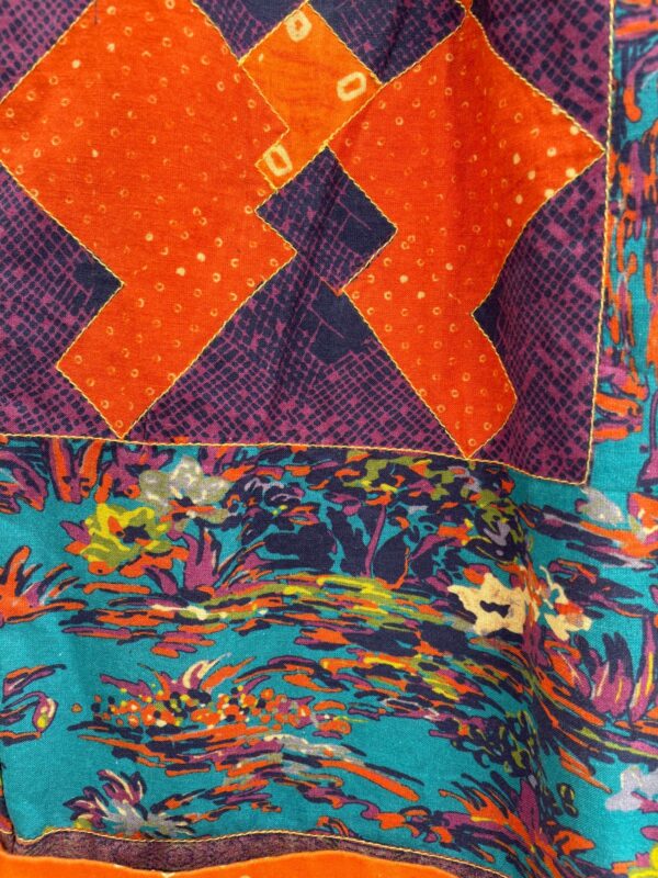 NWT 100% COTTON FUNKY PRINTED PATCHWORK & EMBROIDERED PANTS