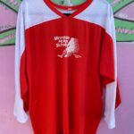 *AS-IS* COOL RETRO 2-TONE MINNESOTA GRAPHIC HOCKEY JERSEY