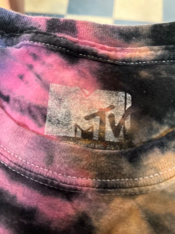 MTV GRAPHIC TIE-DYE T-SHIRT 100% COTTON
