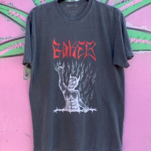 Photo detail:FADED BLACK DEVIL GRAPHIC SKATE TEE T-SHIRT