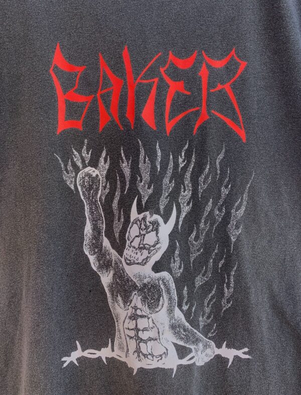 FADED BLACK DEVIL GRAPHIC SKATE TEE T-SHIRT