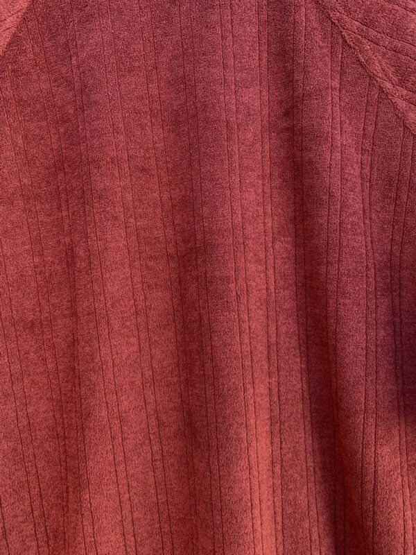 DEADSTOCK 1970S VERTICAL STRIPED TERRY CLOTH COLLARED POCKET SHIRT NWT NOS