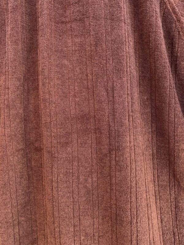 DEADSTOCK 1970S VERTICAL STRIPED TERRY CLOTH COLLARED POCKET SHIRT NWT NOS