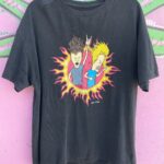 DISTRESSED BEAVIS AND BUTTHEAD GRAPHIC T-SHIRT