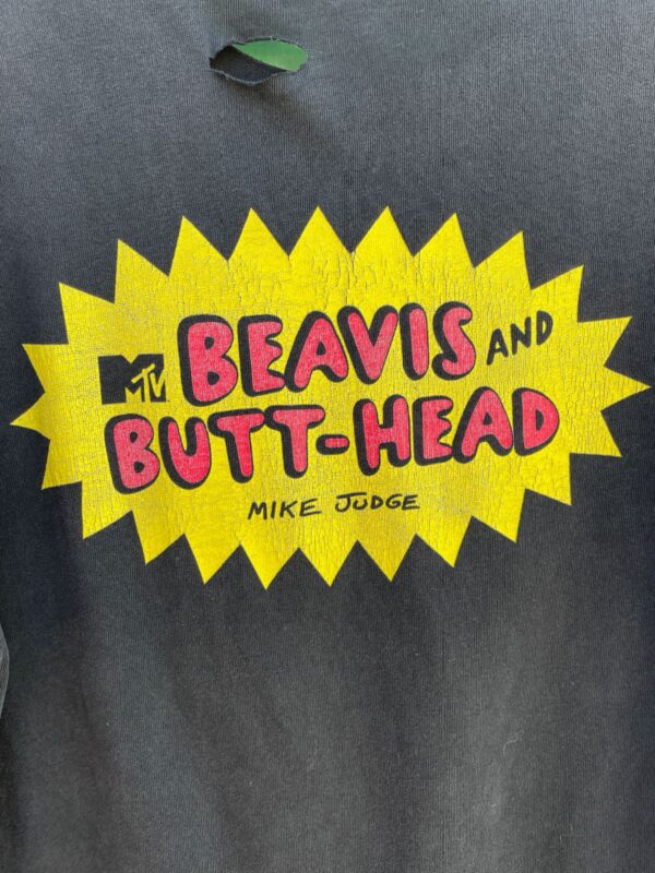 DISTRESSED BEAVIS AND BUTTHEAD GRAPHIC T-SHIRT