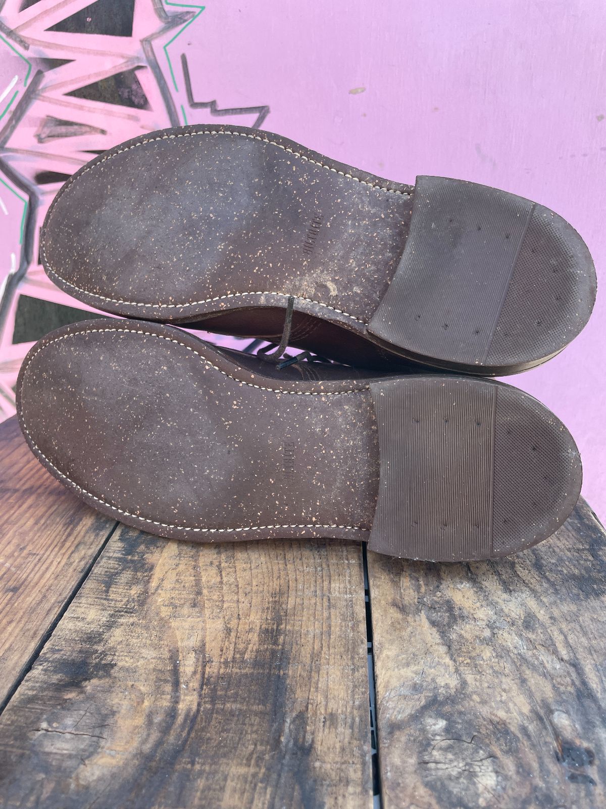 RARE! CHIPPEWA SOFT LEATHER LACE-UP WORK BOOTS, BILTRITE SOLE