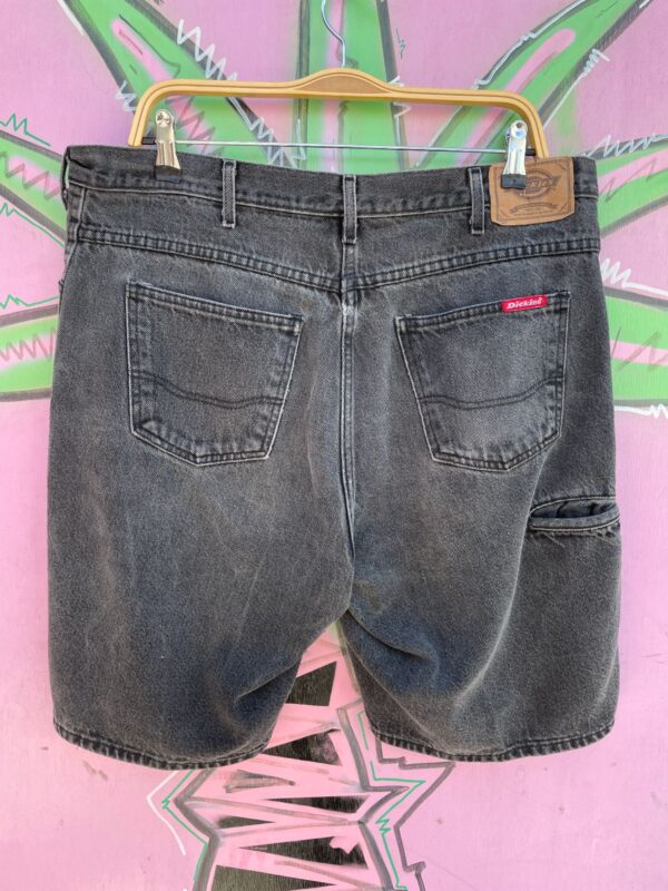 FADED DICKES DENIM JEAN SHORTS