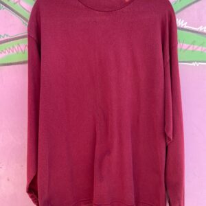 Photo detail:*AS-IS* 1990S MOCK TURTLENECK EMBROIDERED SWOOSH LONG SLEEVE HEAVY COTTON T SHIRT