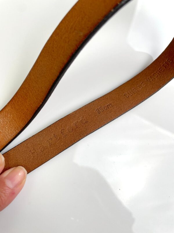 *AS-IS* MADE IN ITALY SKINNY BROWN LEATHER BELT