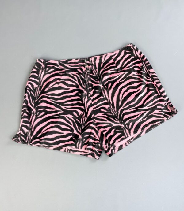 SO CUTE! 1980S-90S FUZZY ZEBRA PRINT HOT SHORTS #PUNK #ROCKNROLL