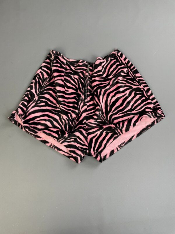 SO CUTE! 1980S-90S FUZZY ZEBRA PRINT HOT SHORTS #PUNK #ROCKNROLL