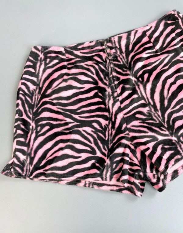 SO CUTE! 1980S-90S FUZZY ZEBRA PRINT HOT SHORTS #PUNK #ROCKNROLL