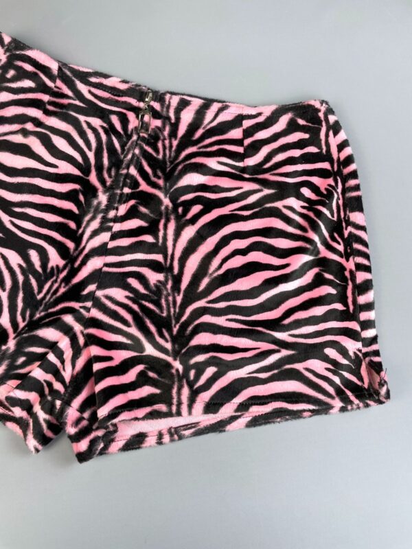 SO CUTE! 1980S-90S FUZZY ZEBRA PRINT HOT SHORTS #PUNK #ROCKNROLL