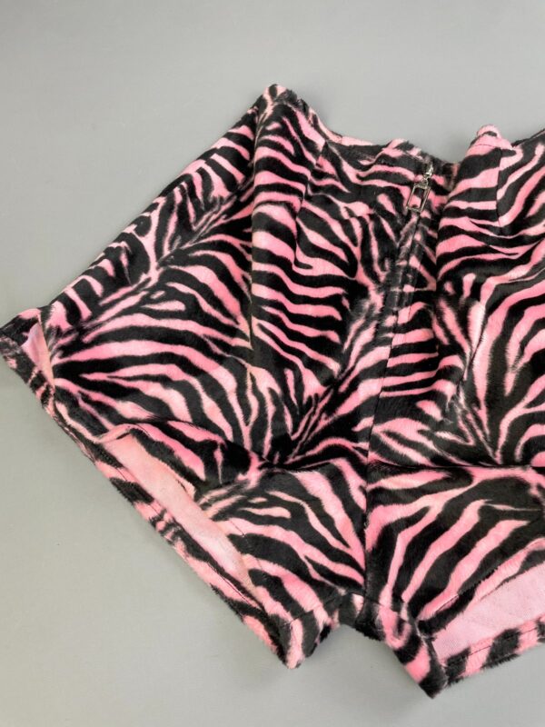 SO CUTE! 1980S-90S FUZZY ZEBRA PRINT HOT SHORTS #PUNK #ROCKNROLL