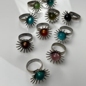 Photo detail:1960S COLORFUL SUNBURST RING BOHEMIAN METAL ADJUSTABLE SIZE