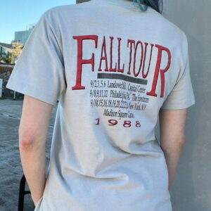 *AS-IS* RARE! 1988 GRATEFUL DEAD FALL TOUR T-SHIRT GRIM REAPER GRAPHIC in GREY